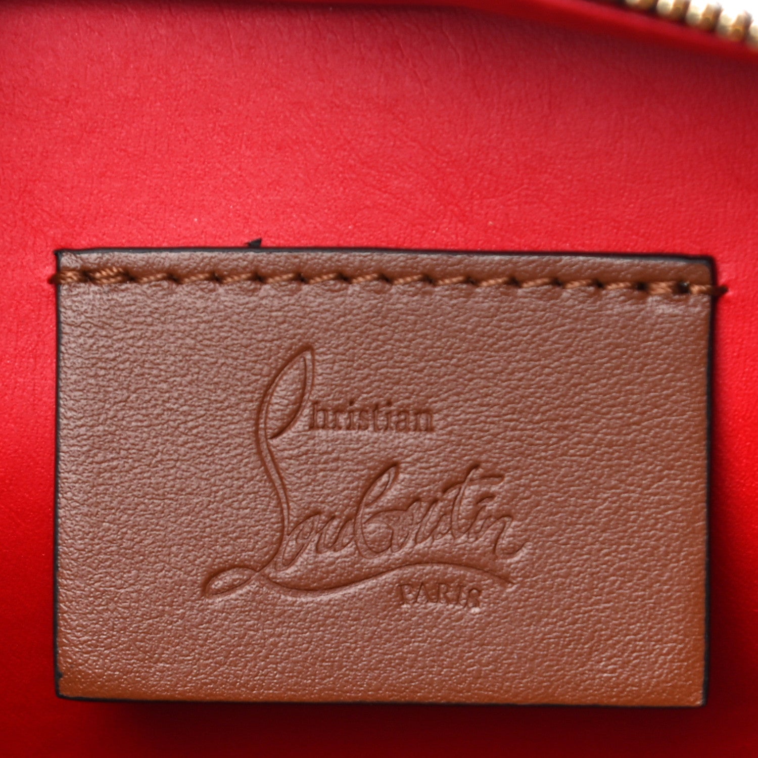 Christian Louboutin Radioloubi Peace Toile Shoulder Bag Cuoio 6 of 10