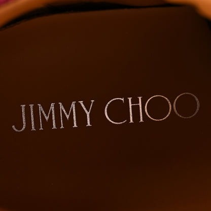 Jimmy Choo Velvet Lizard Effect Diamond F Low Top Sneaker 38.5 Burgundy Black Beige 7 of 11