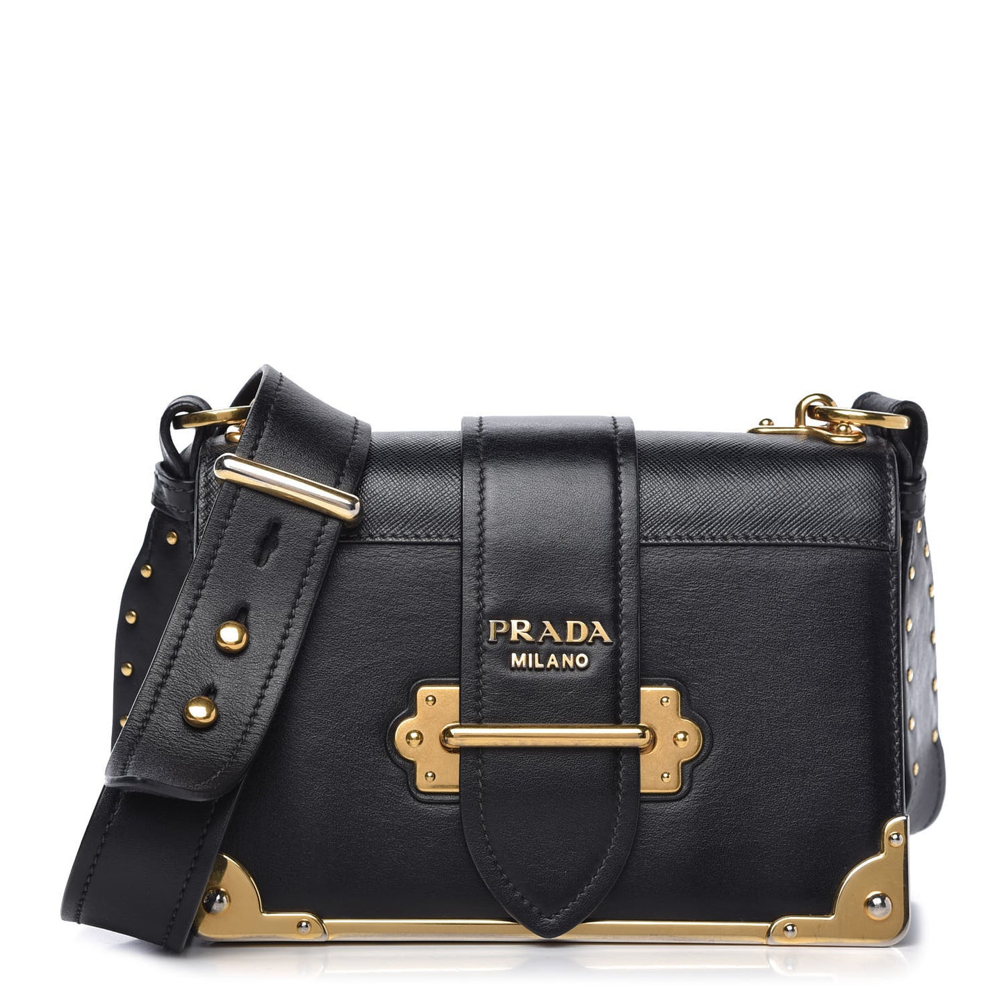 City Calf Saffiano Cahier Bag Black