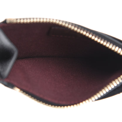 Chanel Lambskin Quilted Zip Card Holder Black 5 of 7