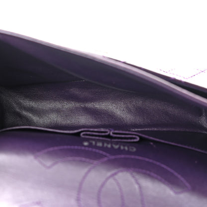 Chanel Distressed Patent Quilted 2.55 Reissue 225 Flap Purple 5 of 12