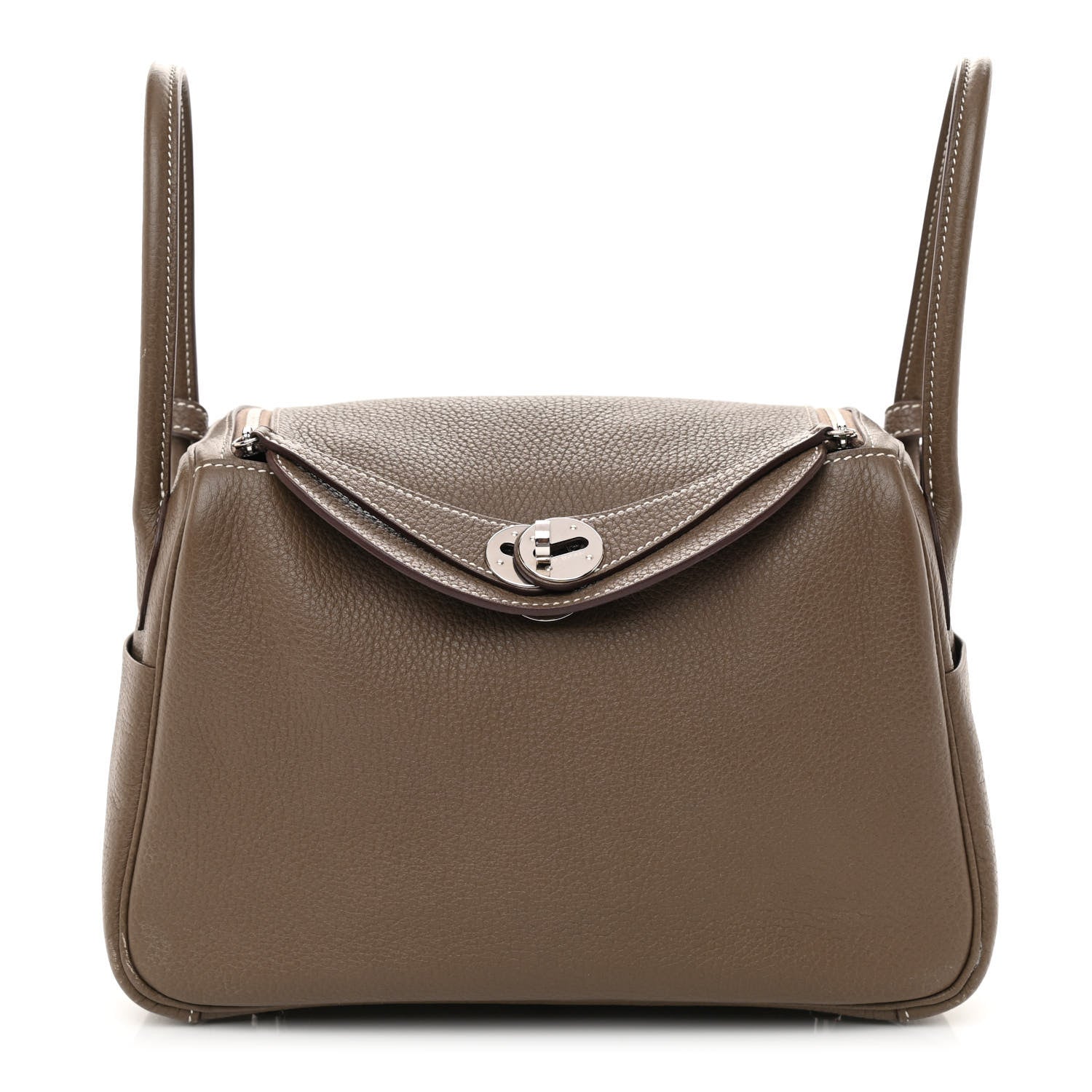 Hermes Taurillon Clemence Lindy 26 Etoupe 1 of 12