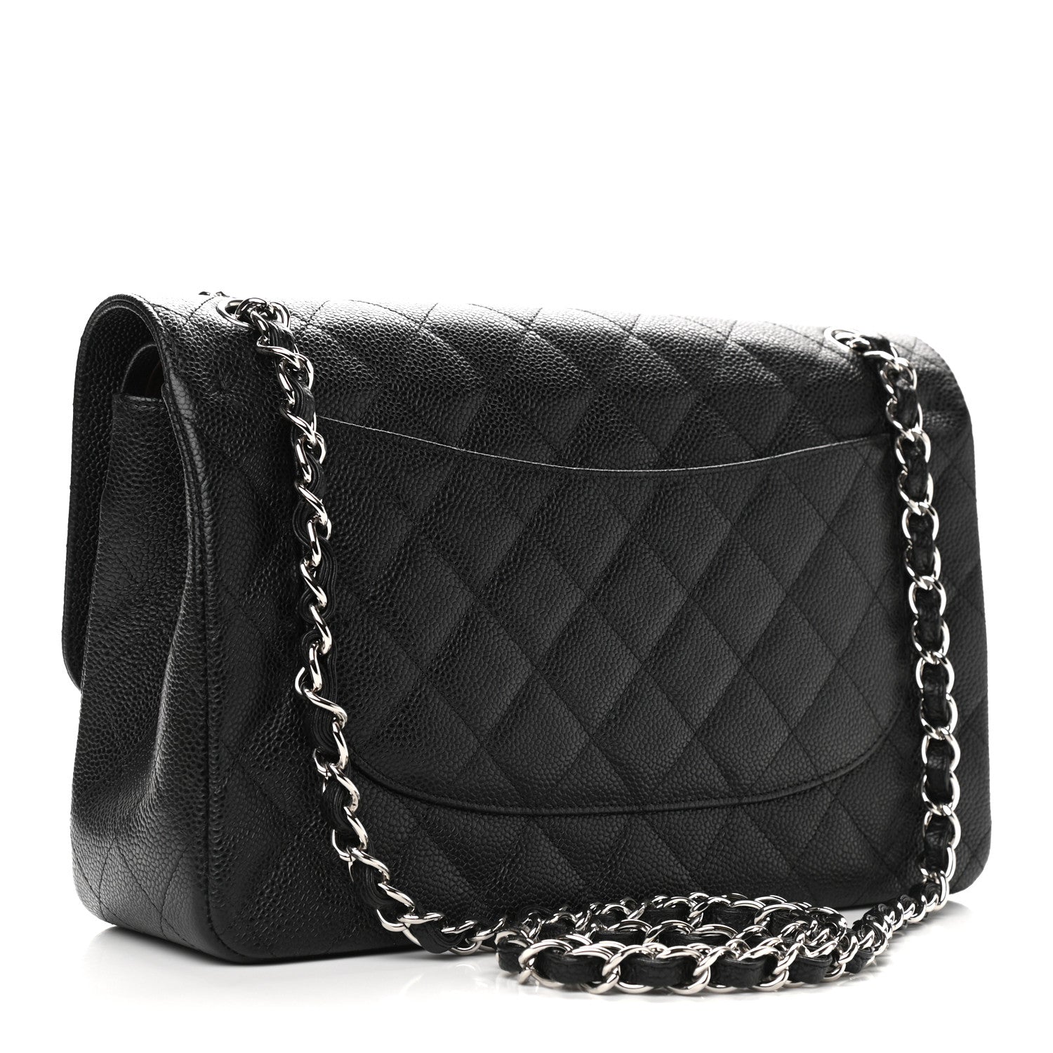 Chanel Caviar Quilted Jumbo Double Flap Black 3 of 9