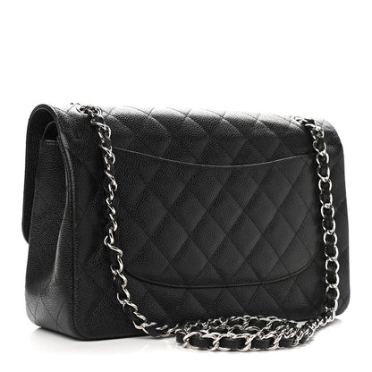 Chanel Caviar Quilted Jumbo Double Flap Black 3 of 9
