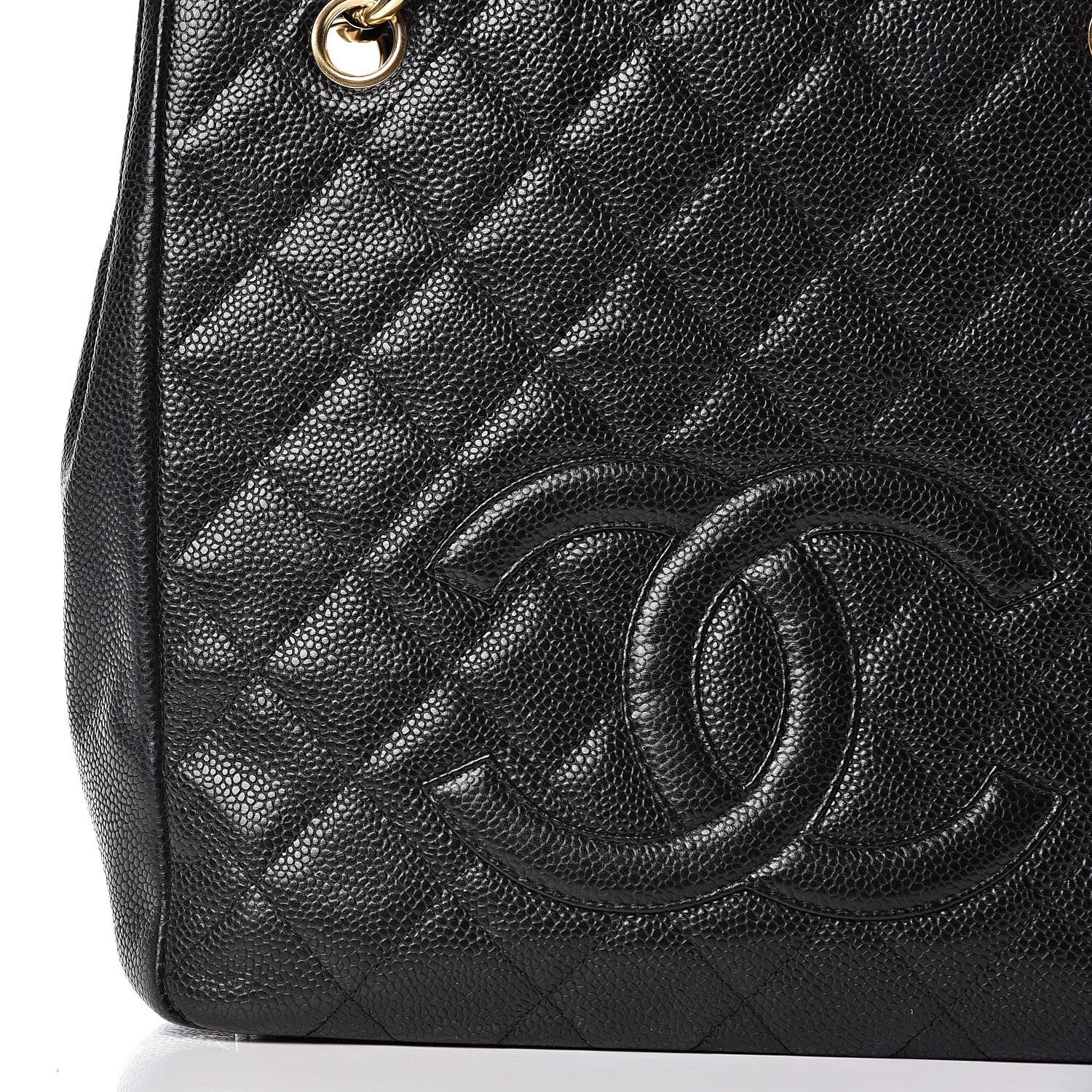 Chanel Caviar Quilted Petit Shopping Tote PST Black 12 of 20