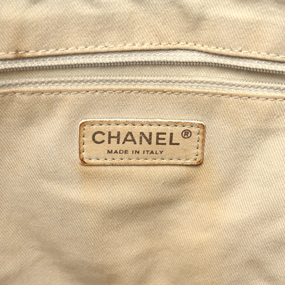 Chanel Canvas Sequin Stripe CC Tote Blue 6 of 16