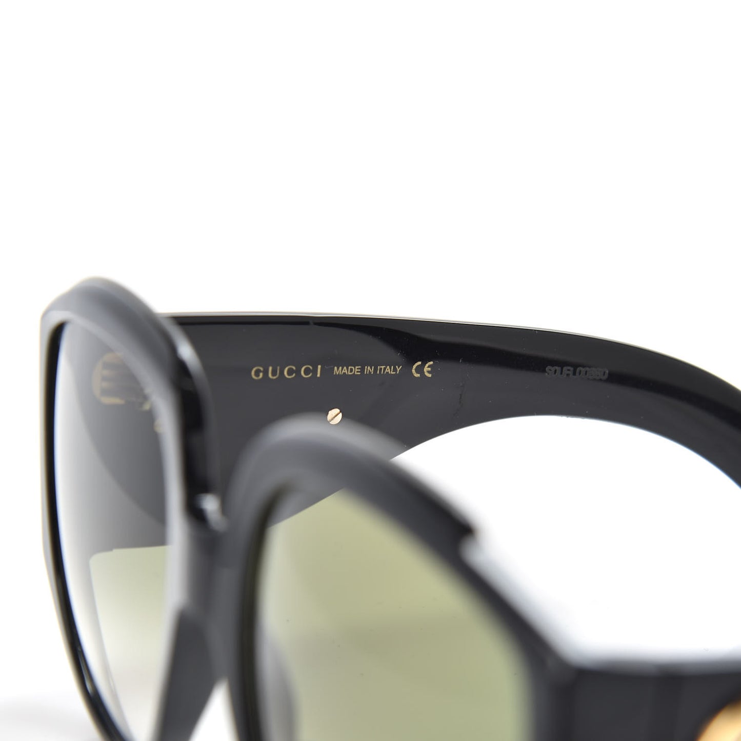 Acetate Oversized Interlocking GG0151S Sunglasses Black