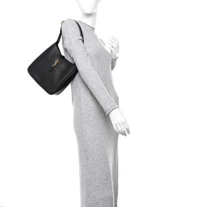 Saint Laurent Smooth Calfskin Small Le 5 A 7 Soft Hobo Black 2 of 10
