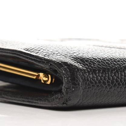 Chanel Caviar Timeless CC French Wallet Black 10 of 14
