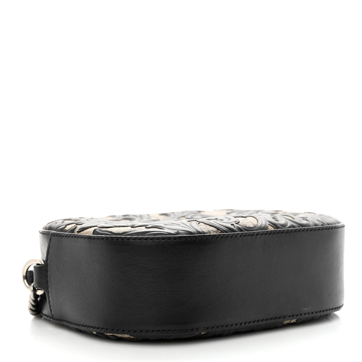 GG Supreme Monogram Arabesque Mini Chain Shoulder Bag Beige Black