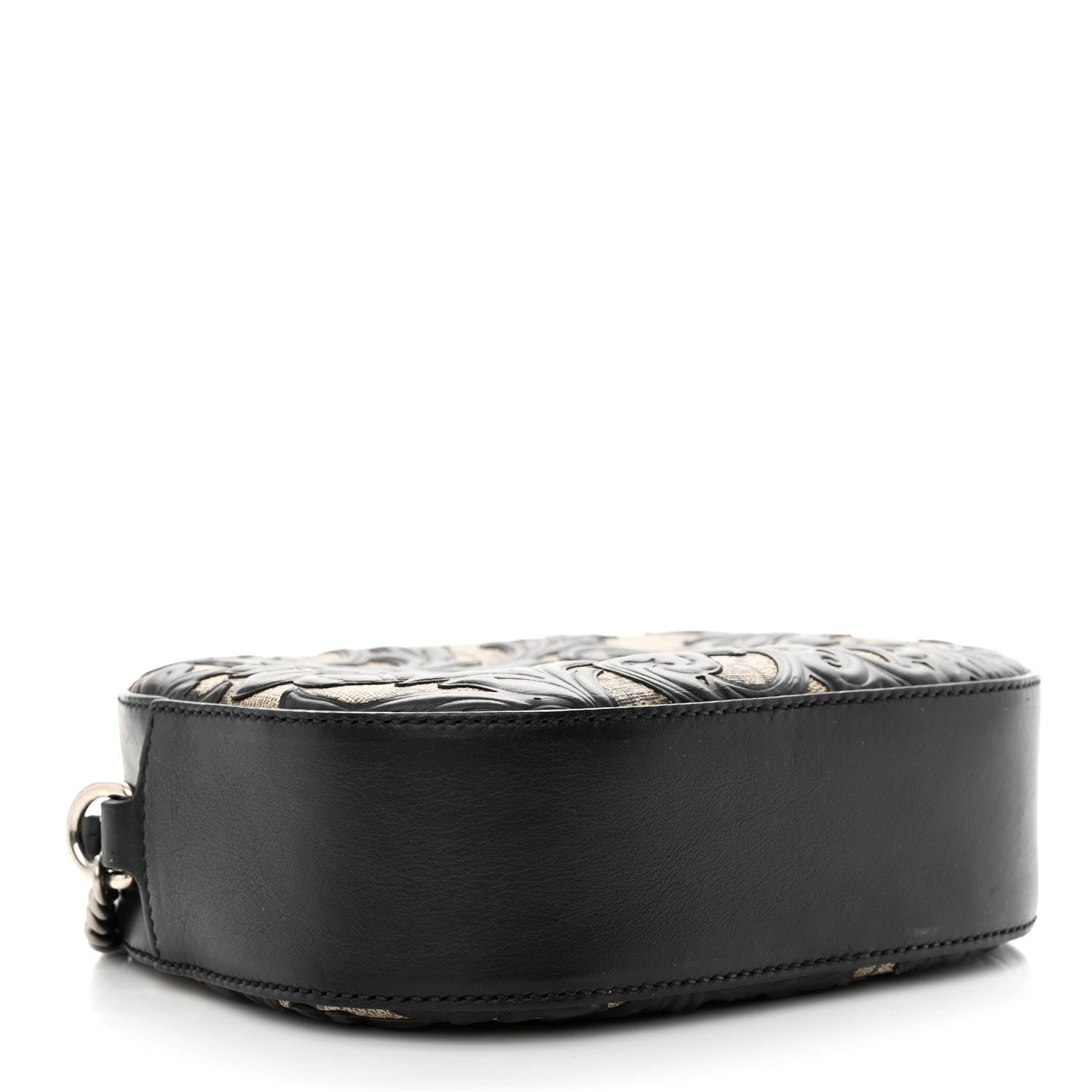 Gucci GG Supreme Monogram Arabesque Mini Chain Shoulder Bag Beige Black 4 of 10