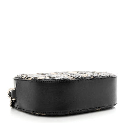 Gucci GG Supreme Monogram Arabesque Mini Chain Shoulder Bag Beige Black 4 of 10