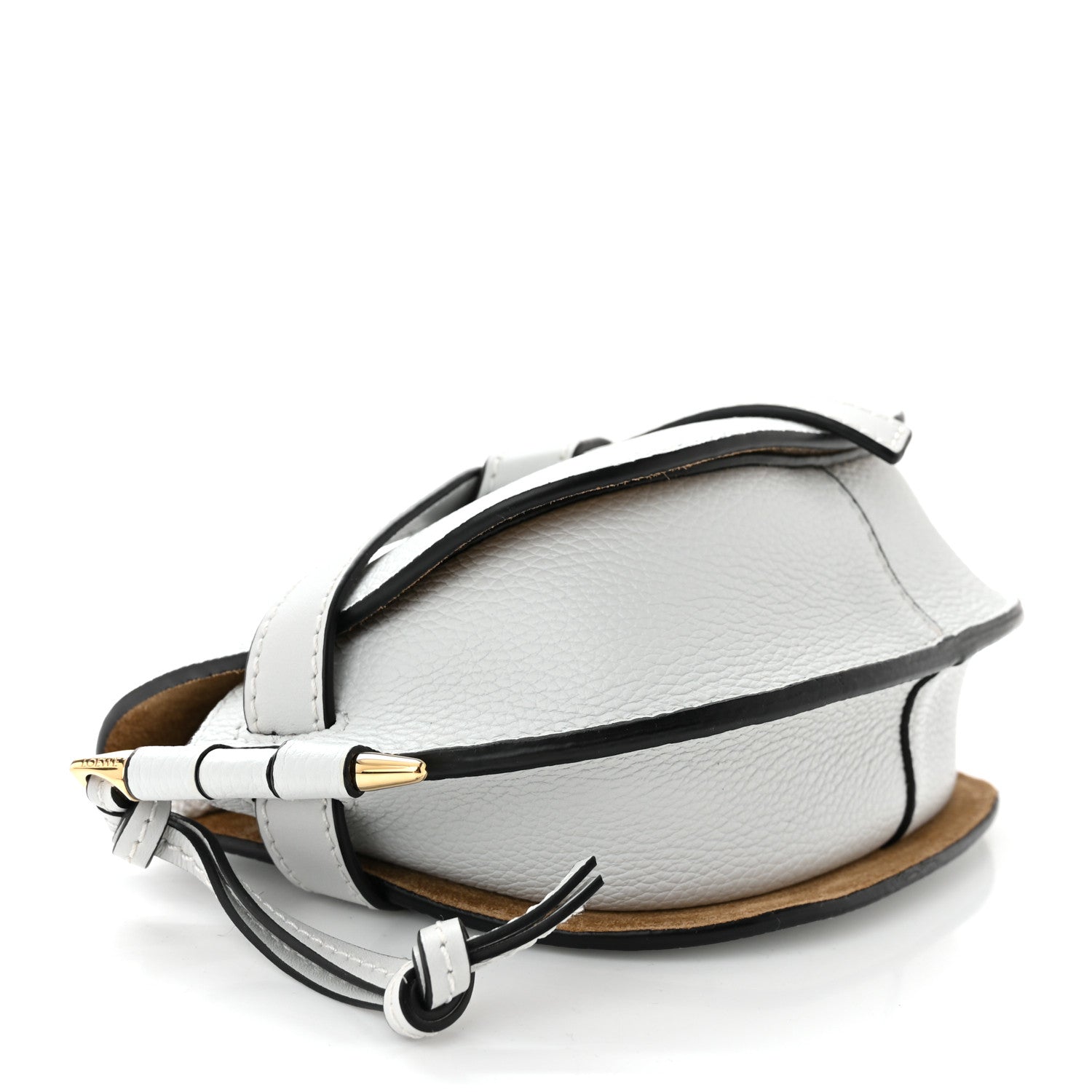 Loewe Pebble Grain Calfskin Mini Gate Bag Kaolin 3 of 8