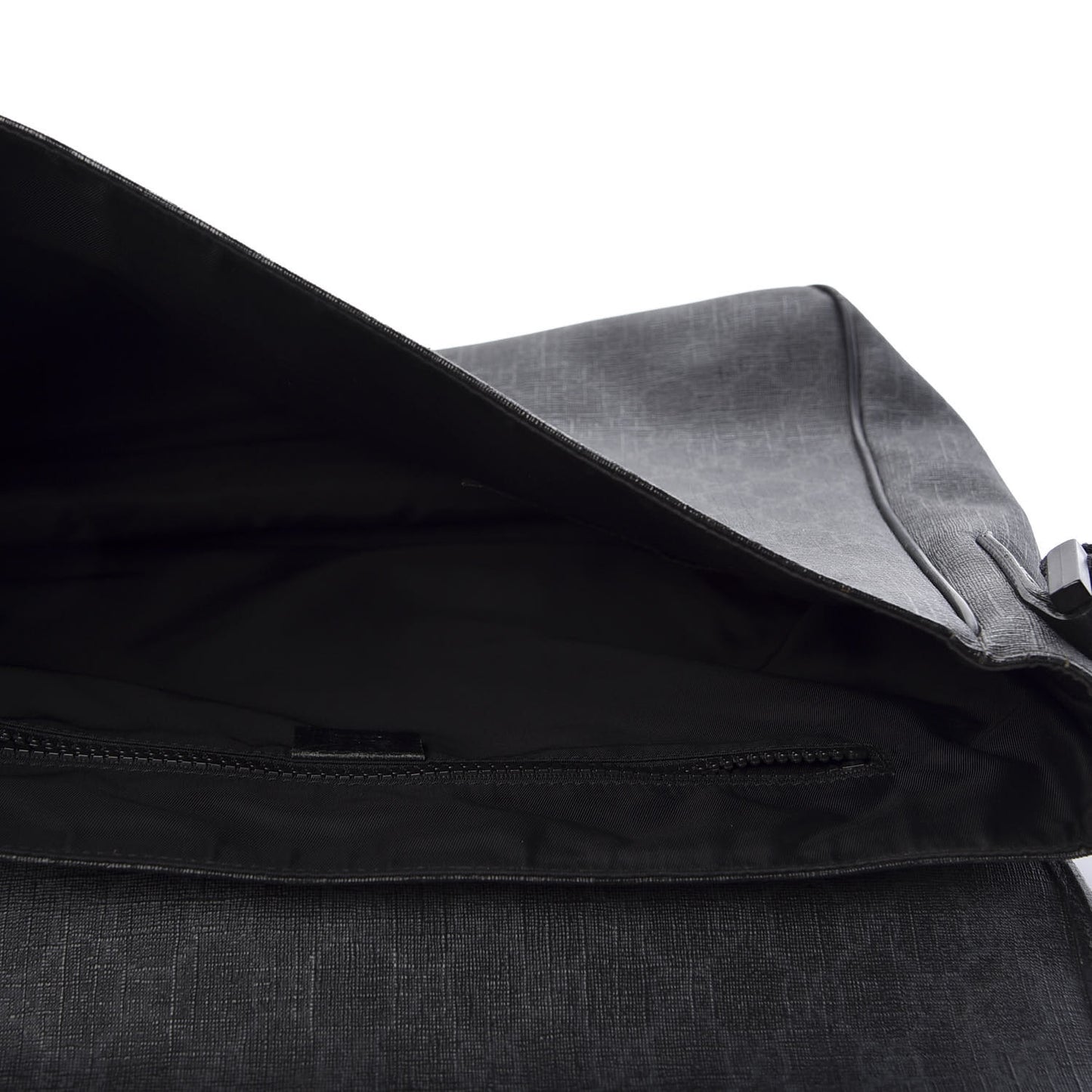 GG Plus Monogram Medium Flap Messenger Bag Black