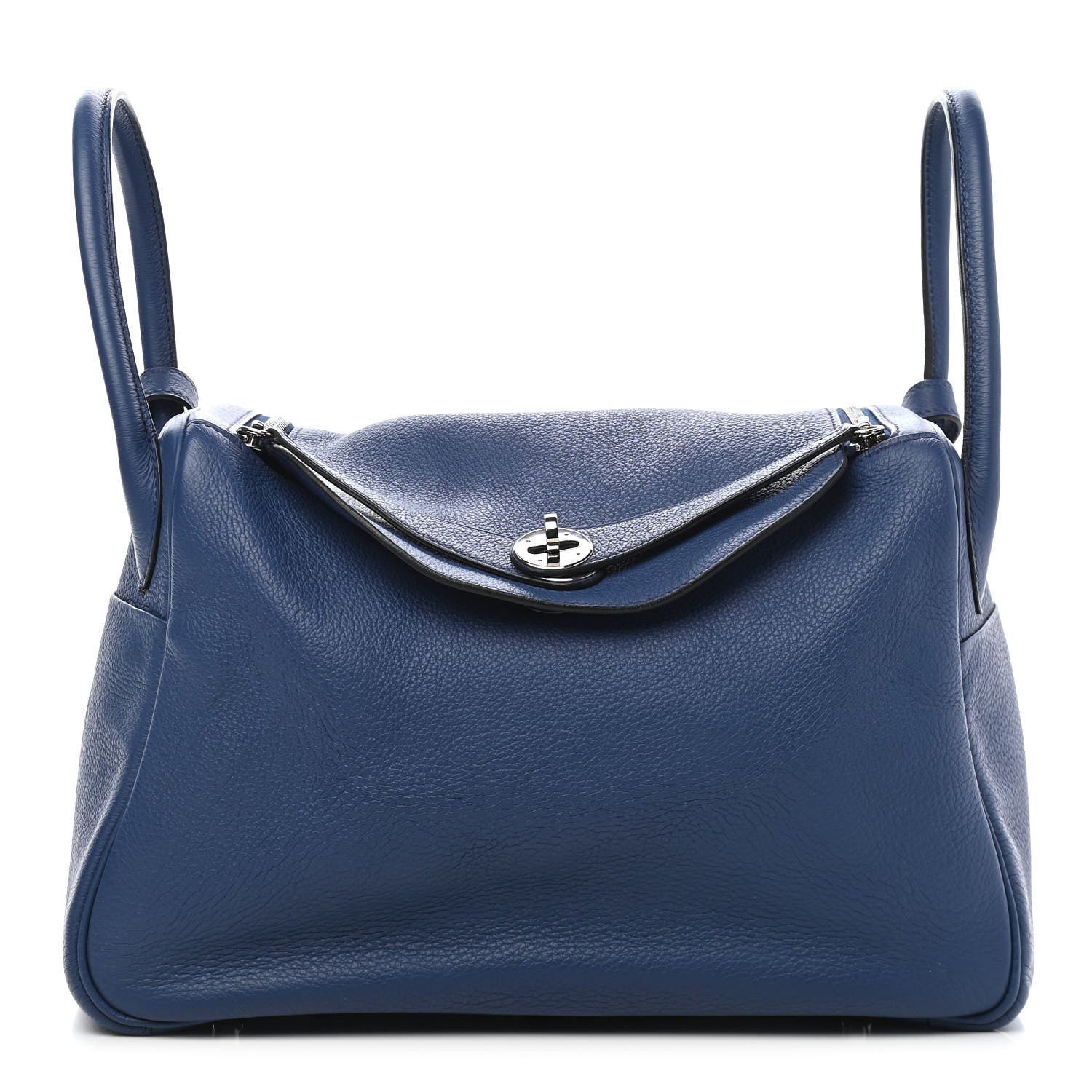Hermes Taurillon Clemence Lindy 30 Bleu Brighton 1 of 9