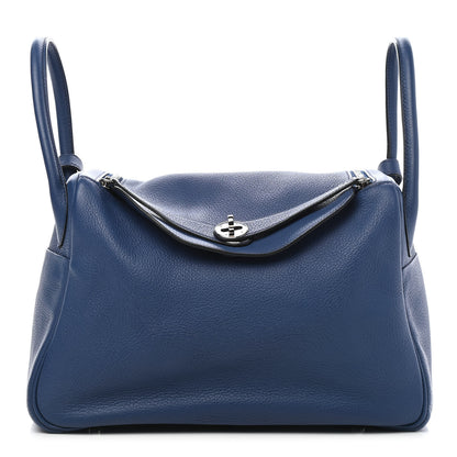 Hermes Taurillon Clemence Lindy 30 Bleu Brighton 1 of 9