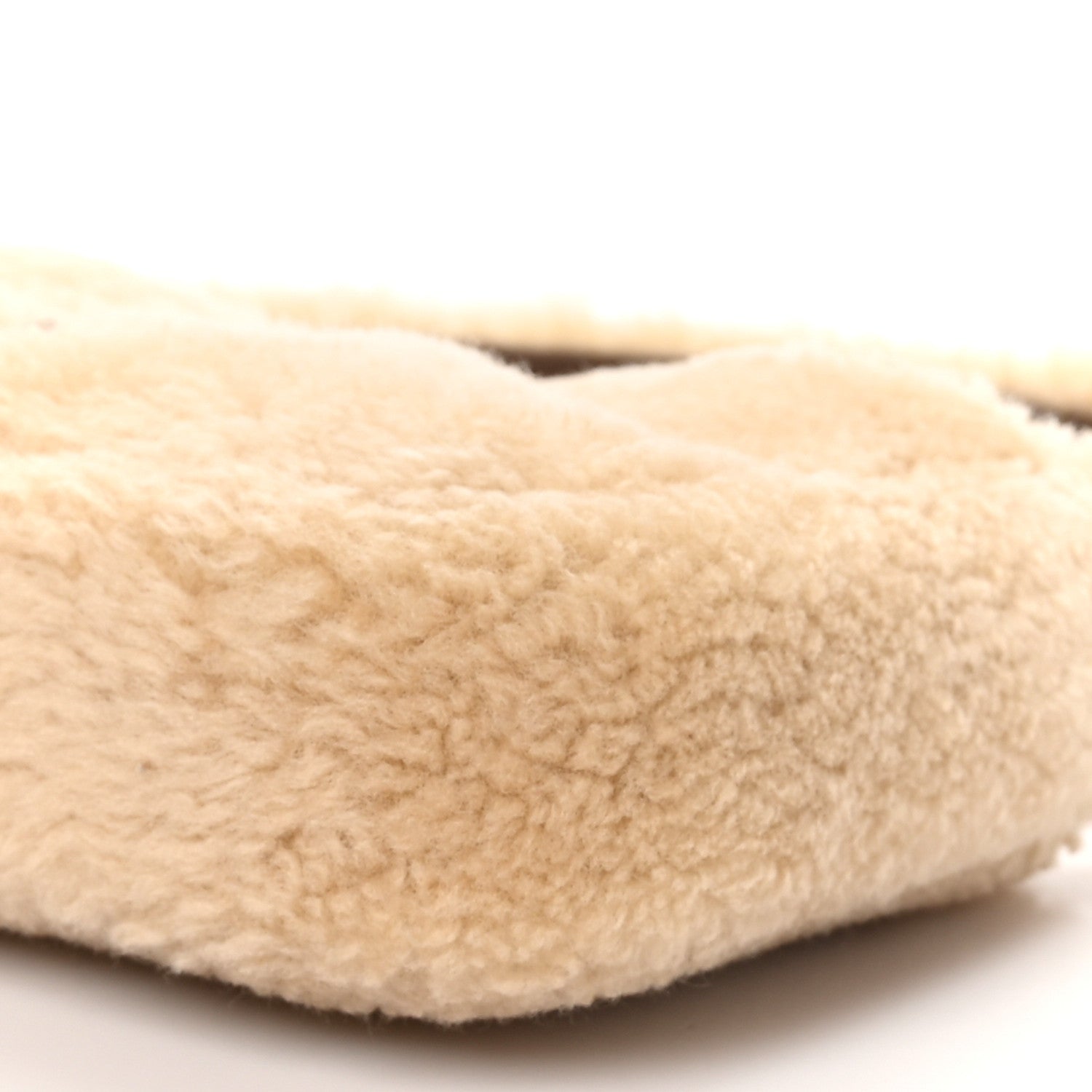 Saint Laurent Shearling Le 5 A 7 Mini Hobo Natural Beige 10 of 10