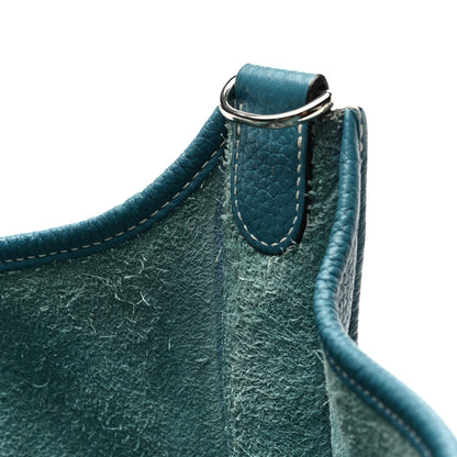 Hermes Taurillon Clemence Evelyne III PM Blue Jean 11 of 11