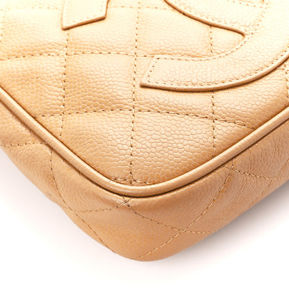 Chanel Caviar Quilted Timeless CC Shoulder Bag Beige 9 of 10
