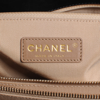 Chanel Calfskin Chevron Gabrielle Tote Black 6 of 10