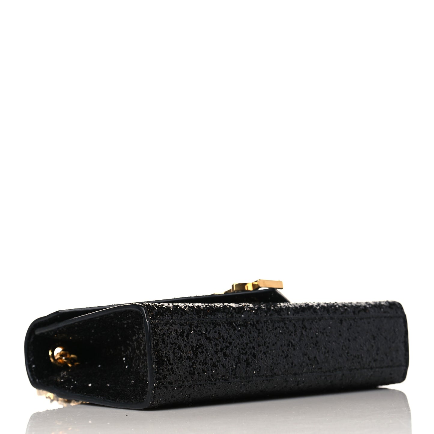 Glitter Monogram Galactica Satchel Black