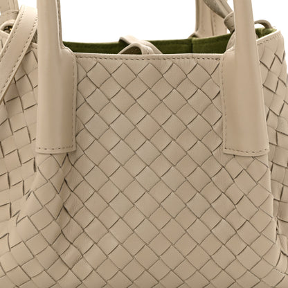 Bottega Veneta Calfskin Intrecciato Small Pinacoteca Tote Ecru Matcha 8 of 10