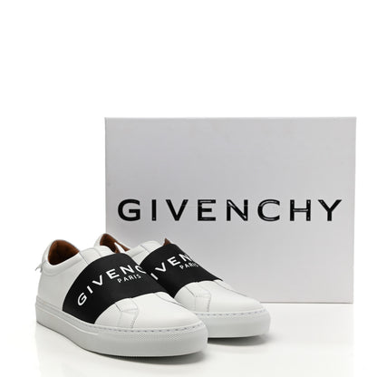 Givenchy Calfskin Band Logo Womens Urban Street Sneakers 39 White Black 9 of 9
