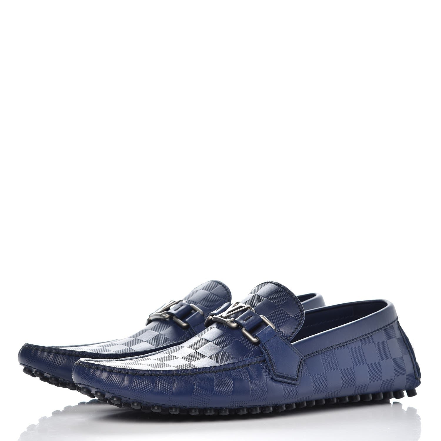 Louis Vuitton Mens Damier Infini Hockenheim Moccasin Loafers 13 Cosmos 3 of 10
