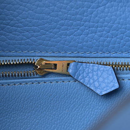 Hermes Togo Kelly Retourne 28 Bleu Paradise 29 of 42