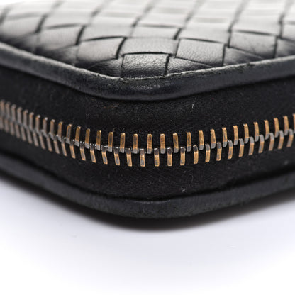 Bottega Veneta Nappa Intrecciato Zip Around Coin Purse Black 11 of 12