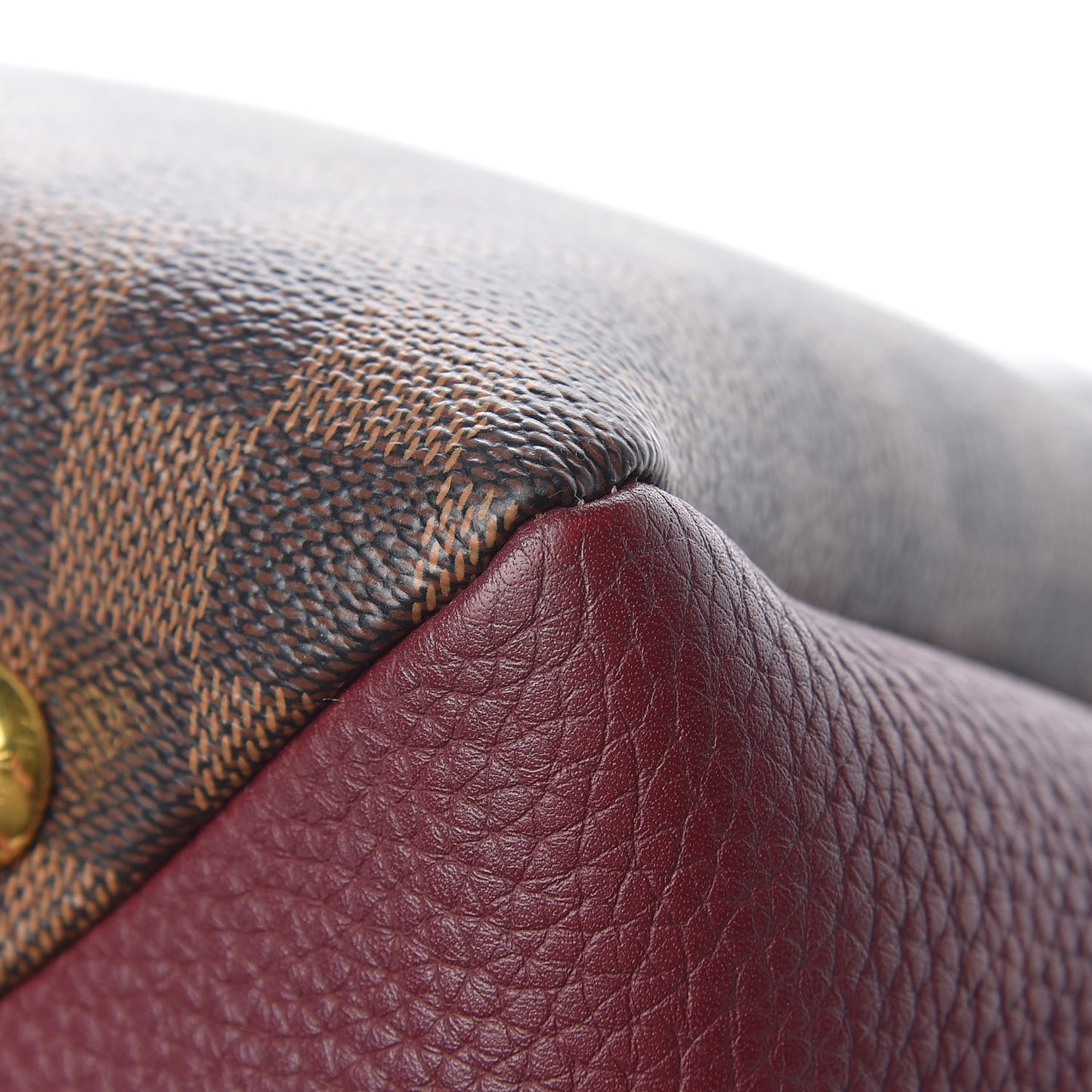 Damier Ebene Cuir Taurillon Brittany Bordeaux