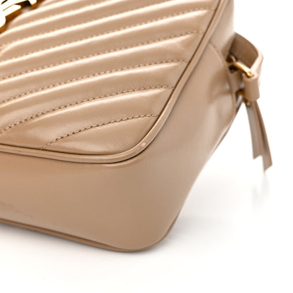 Saint Laurent Calfskin Matelasse Monogram Lou Camera Bag Dark Beige 12 of 17