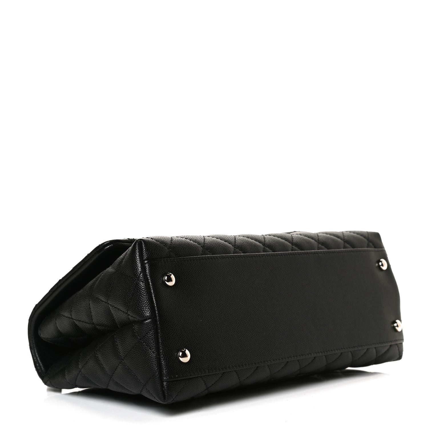 Chanel Caviar Quilted Small Coco Handle Flap Black 4 of 12