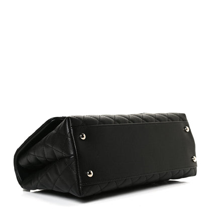 Chanel Caviar Quilted Small Coco Handle Flap Black 4 of 12