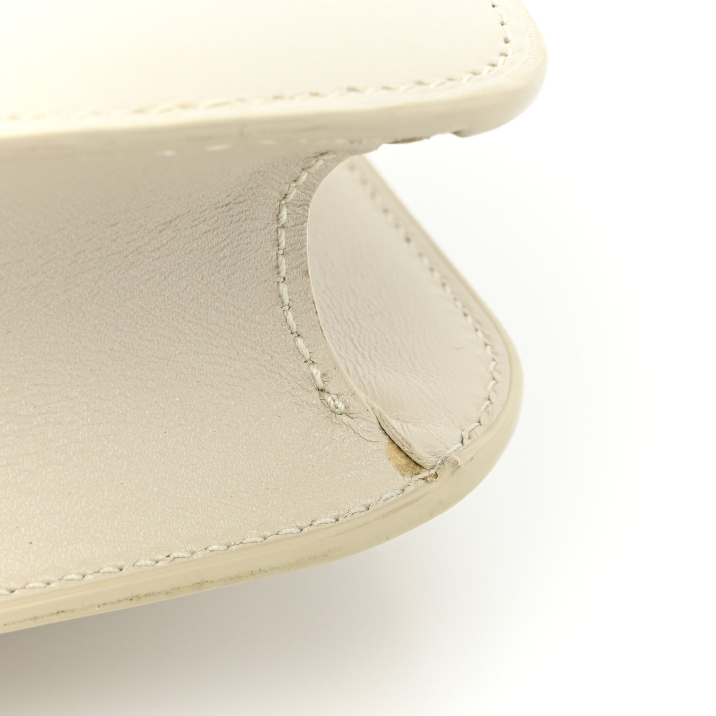 Smooth Calfskin Carre Satchel Crema Soft