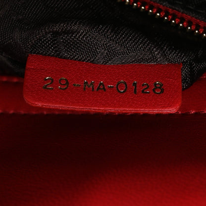 Christian Dior Lambskin Cannage Small Lucky Badges My Lady Dior Red 7 of 11