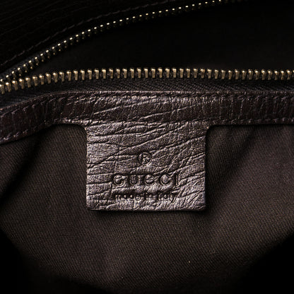 Gucci Monogram Large Horsebit Chain Hobo Dark Brown 6 of 15