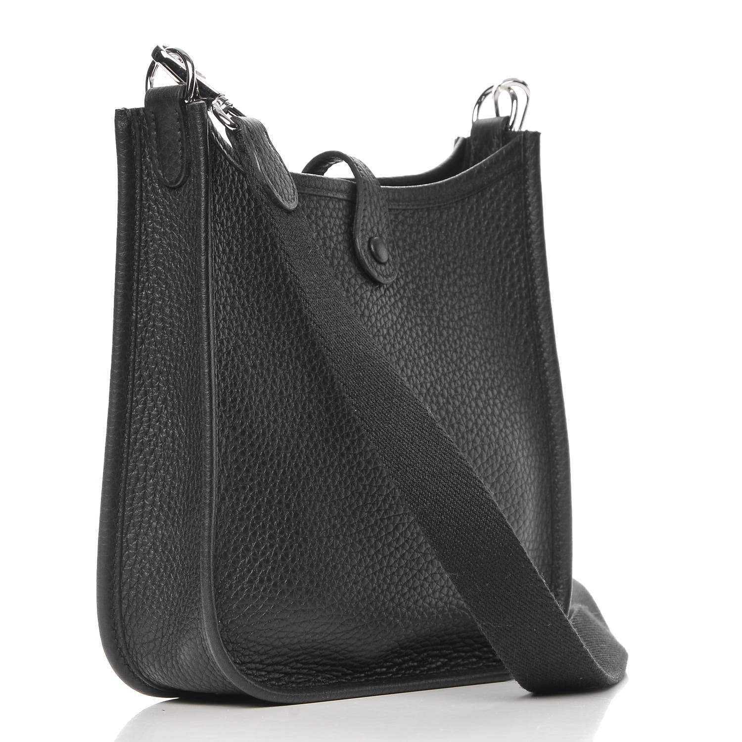 Hermes Taurillon Clemence Evelyne TPM Black 3 of 9