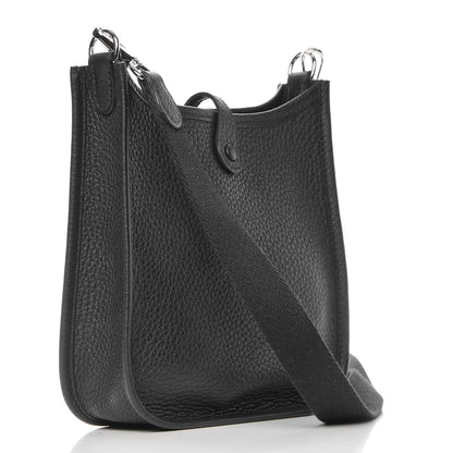 Hermes Taurillon Clemence Evelyne TPM Black 3 of 9