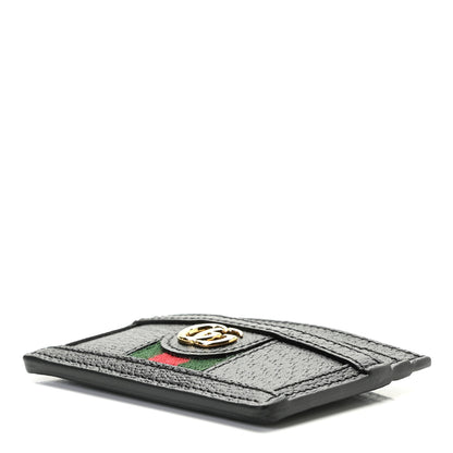 Gucci Calfskin Web GG Ophidia Card Holder Black 5 of 7