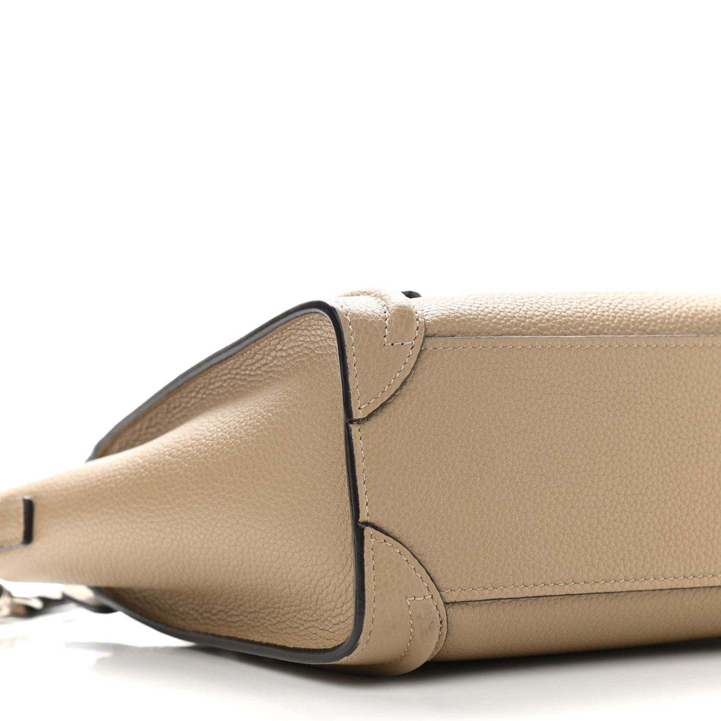 Drummed Calfskin Nano Luggage Dune