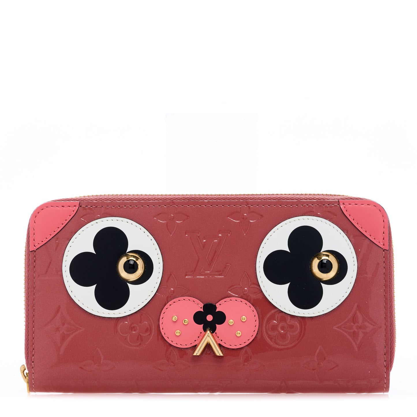 Vernis Valentine Dog Zippy Wallet Vieux Rose