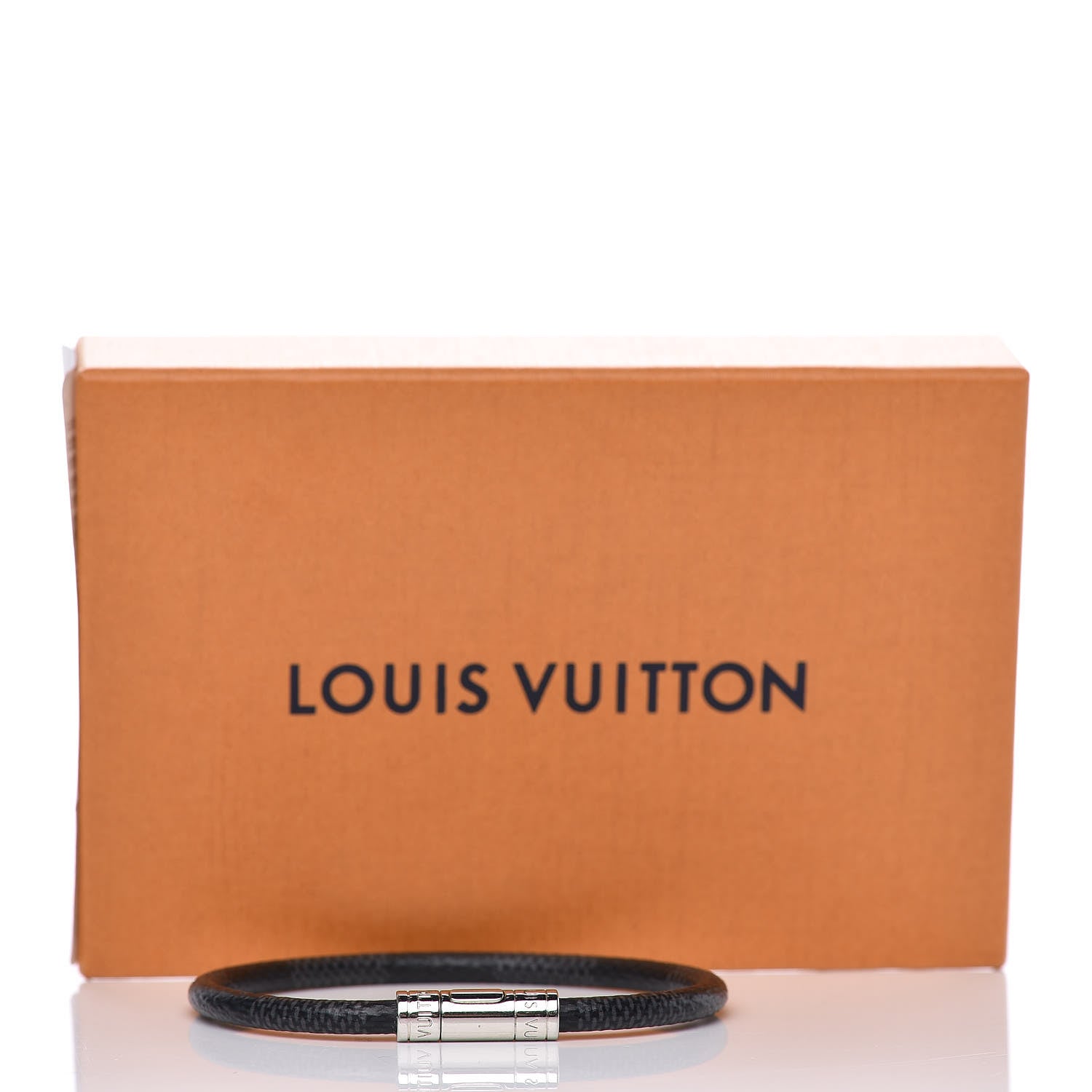 Louis Vuitton Damier Graphite Keep It Bracelet 19 6 of 6