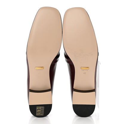 Gucci Malaga Kid Womens GG Marmont Loafers 42 Vintage Bordeaux 5 of 8