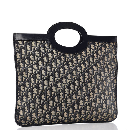 Christian Dior Monogram Fold Over Clutch Blue 4 of 15