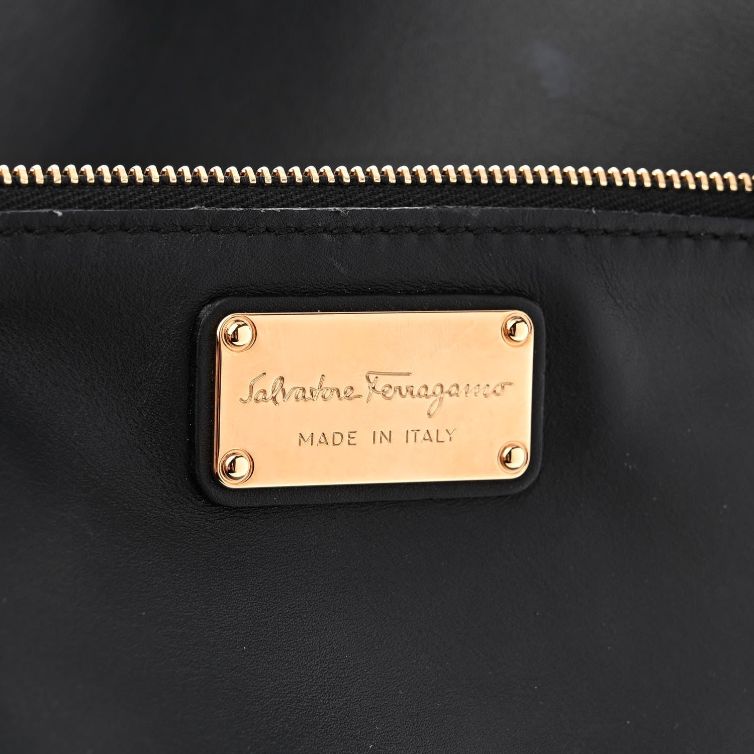 Salvatore Ferragamo Calfskin Large Sookie Satchel Black 7 of 21