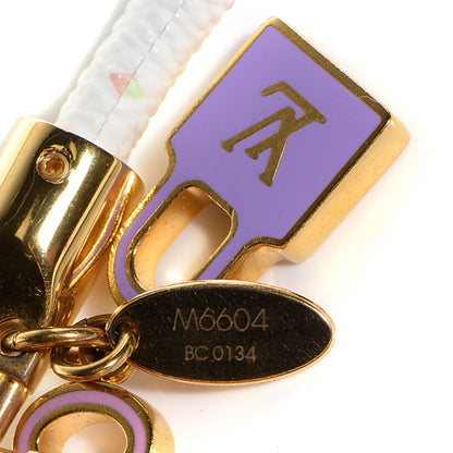 Louis Vuitton Monogram Multicolor Luck It Bracelet 19 White 4 of 5