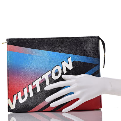 Louis Vuitton Damier Race Toiletry Pouch 26 Black Rose 2 of 11