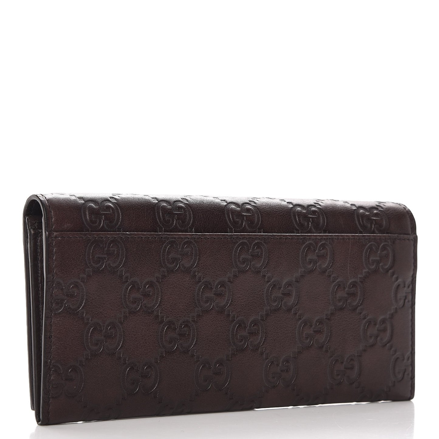 Guccissima Continental Wallet Dark Brown