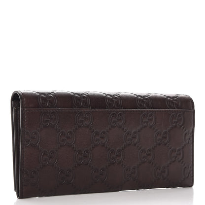 Gucci Guccissima Continental Wallet Dark Brown 3 of 8